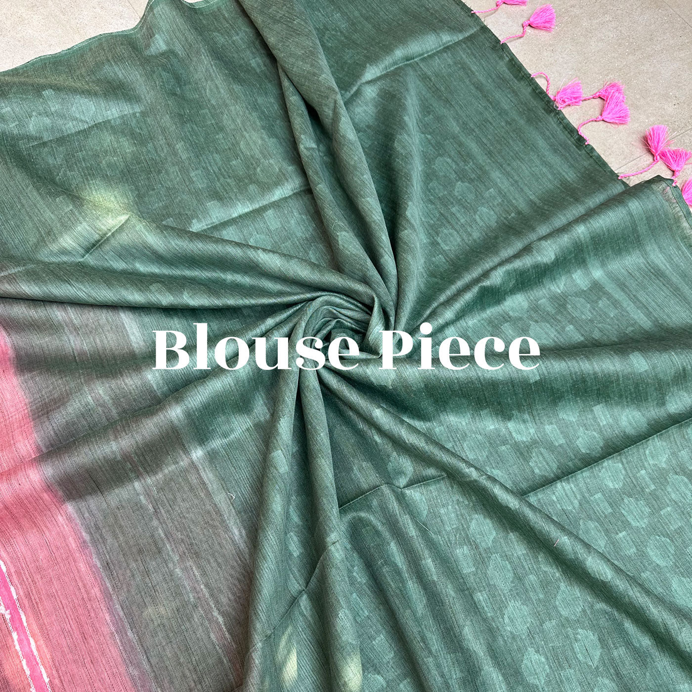 Claret Pink Cotton Bamboo Silk Saree