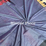Load image into Gallery viewer, Cloudy Night Cotton Bamboo Saree
