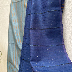 Cloudy Storm Cotton Silk Saree