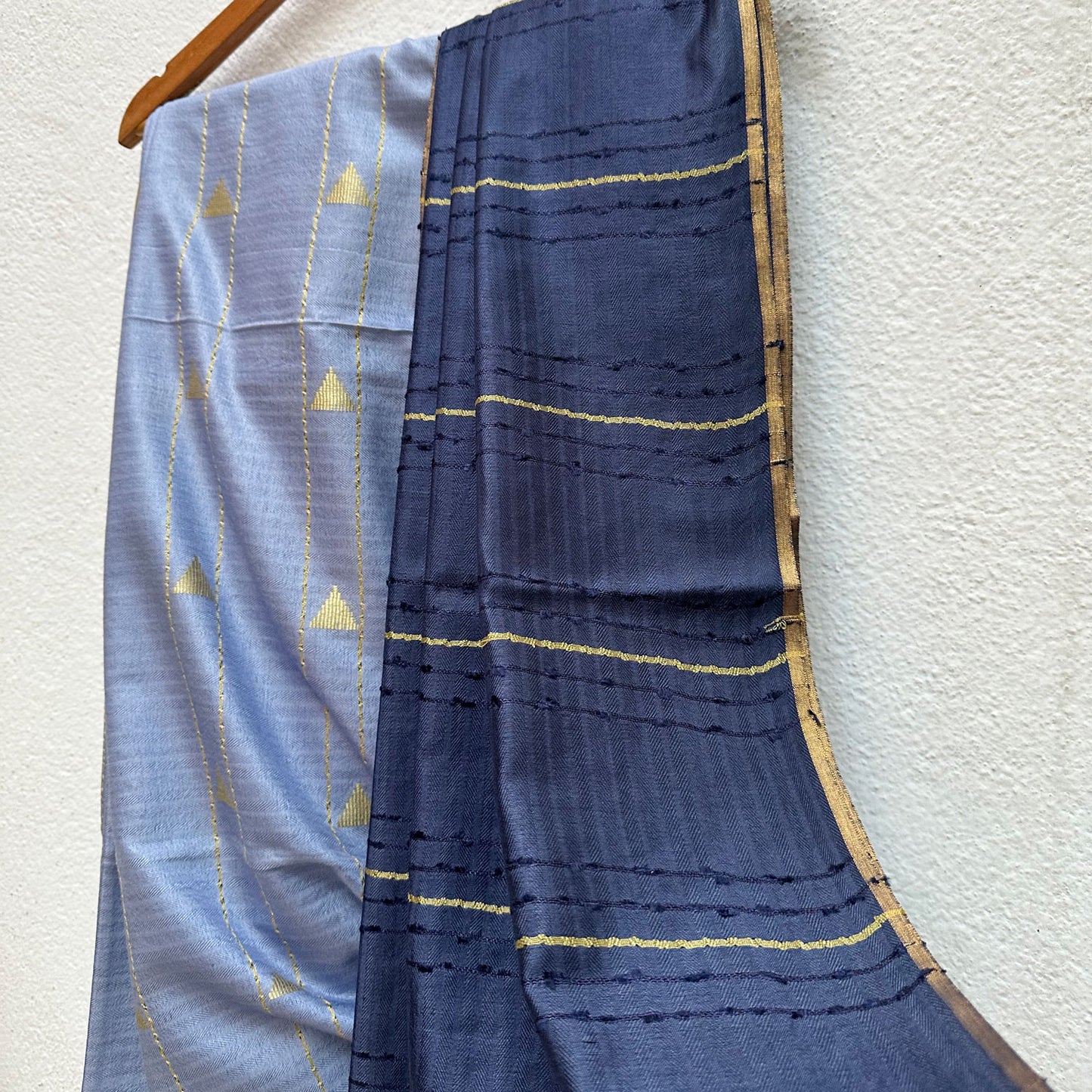 Cloudy Storm Cotton Silk Saree