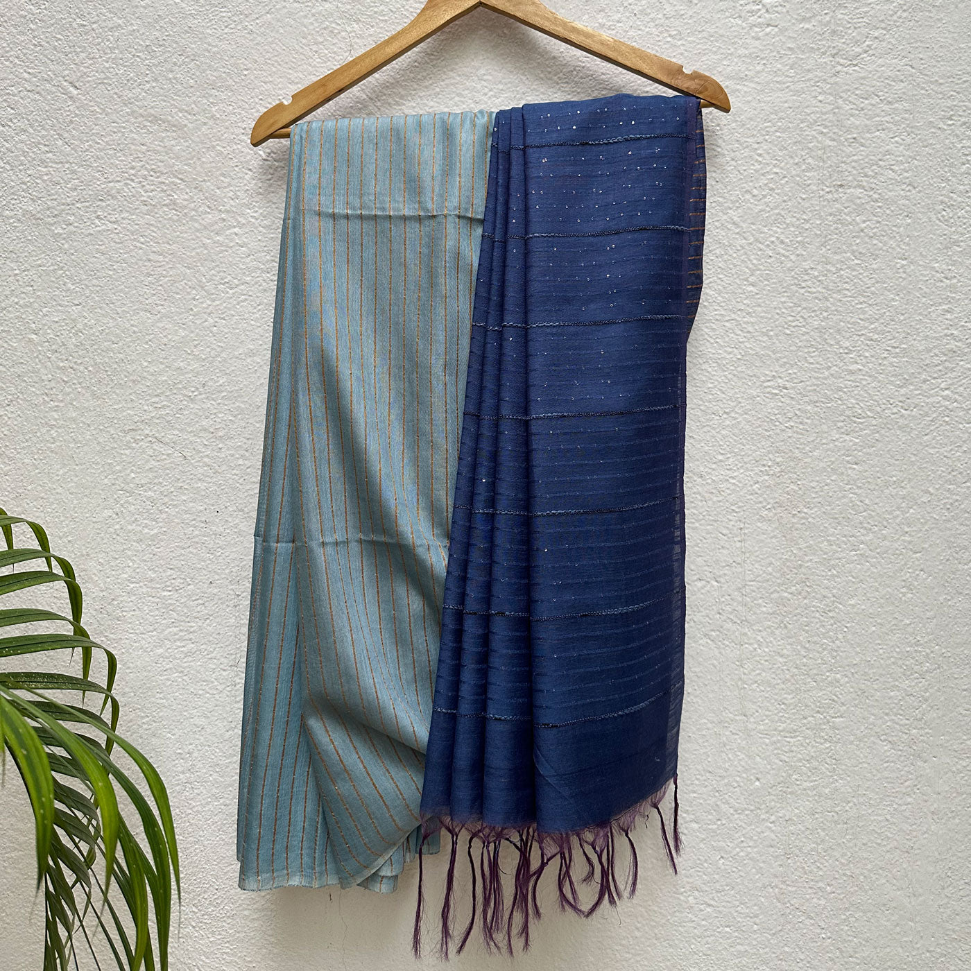 Cloudy Storm Cotton Silk Saree