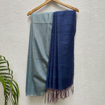 Load image into Gallery viewer, Cloudy Storm Cotton Silk Saree
