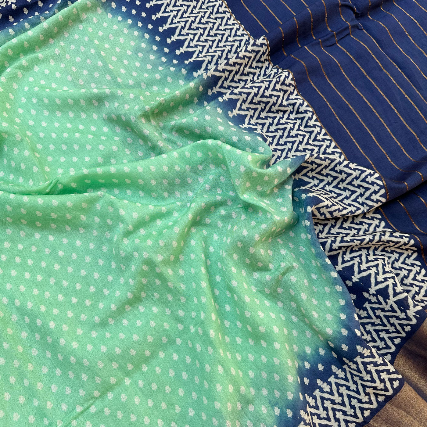 Cockatoo Cotton Silk Printed Saree