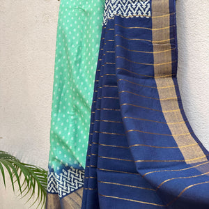 Cockatoo Cotton Silk Printed Saree