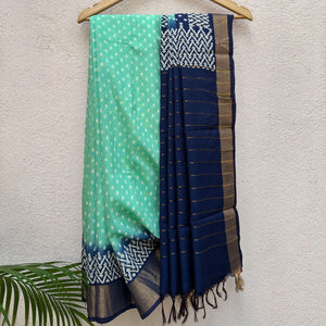 Cockatoo Cotton Silk Printed Saree
