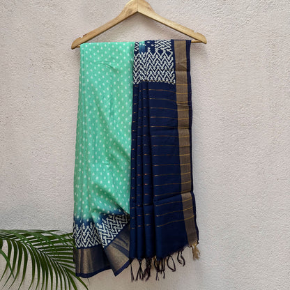 Cockatoo Cotton Silk Printed Saree
