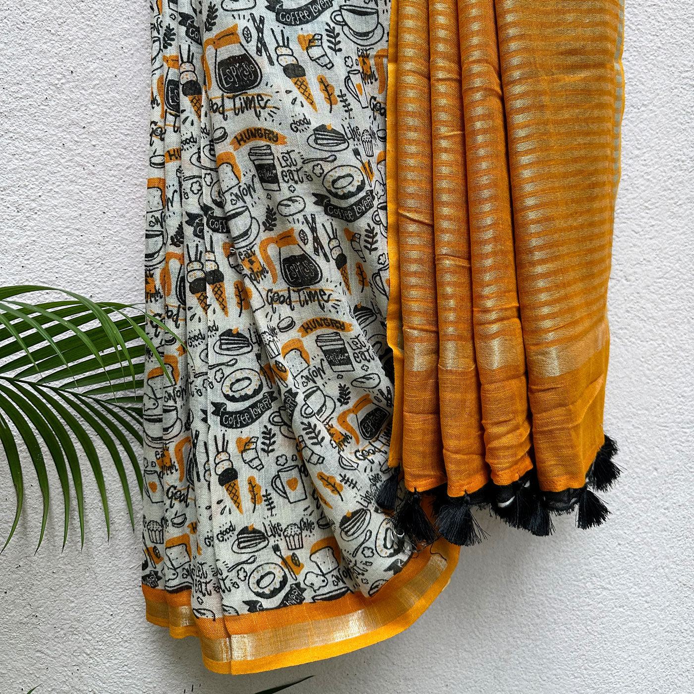 Coffee Date Cotton Saree