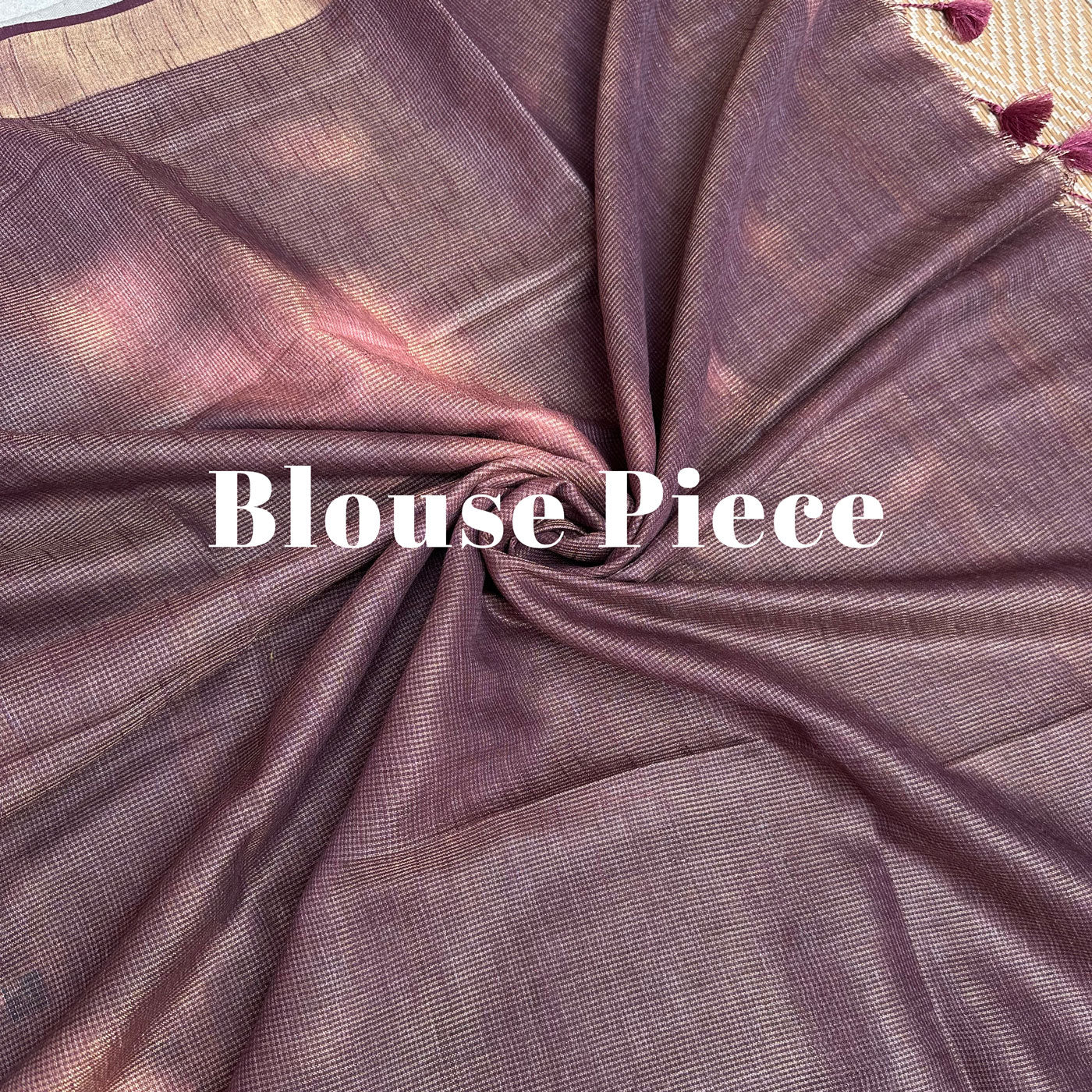 Copper Array Cotton Tissue Saree