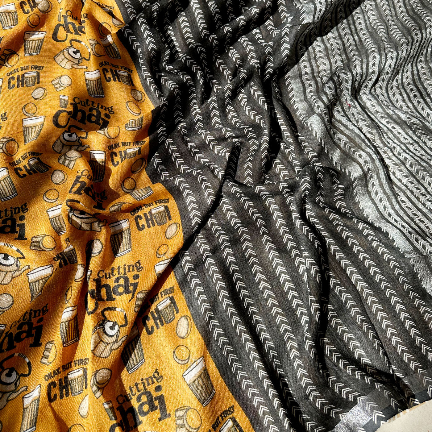 Cutting Chai Cotton Saree