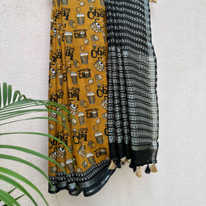 Cutting Chai Cotton Saree