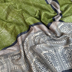 Load image into Gallery viewer, Daakshi Tribal Printed Desi Tussar Silk Saree
