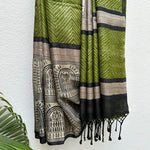 Load image into Gallery viewer, Daakshi Tribal Printed Desi Tussar Silk Saree
