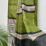 Load image into Gallery viewer, Daakshi Tribal Printed Desi Tussar Silk Saree
