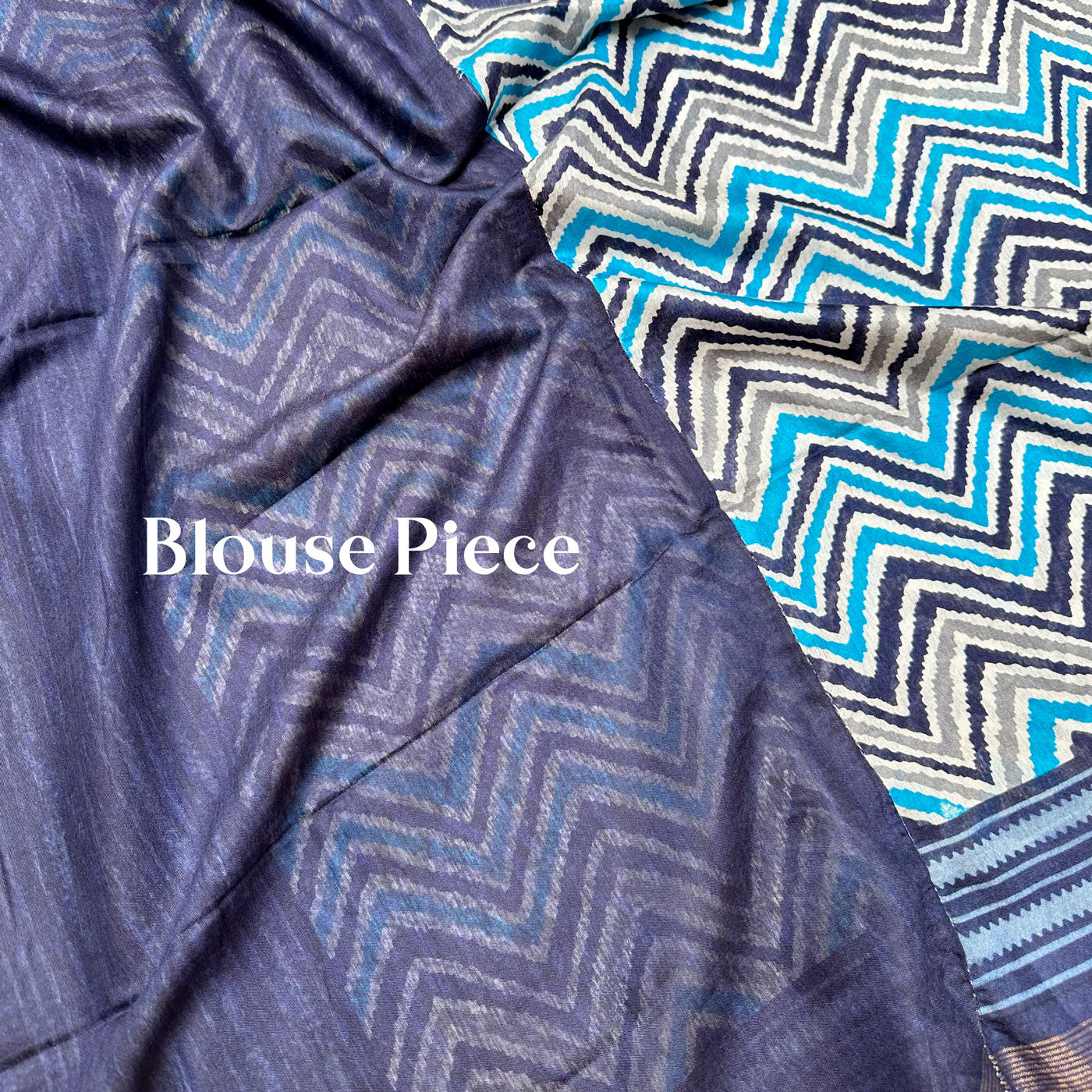 Daphne Chevron Cotton Silk Printed Saree