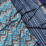 Load image into Gallery viewer, Daphne Chevron Cotton Silk Printed Saree
