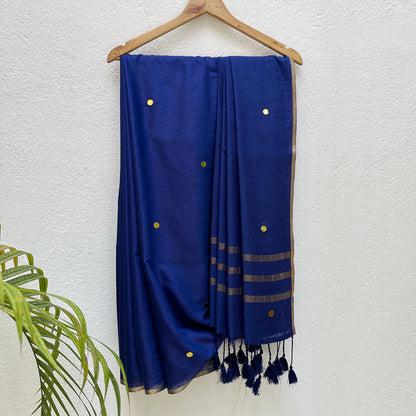 Dhruvtaara Cotton Silk Sequins Saree