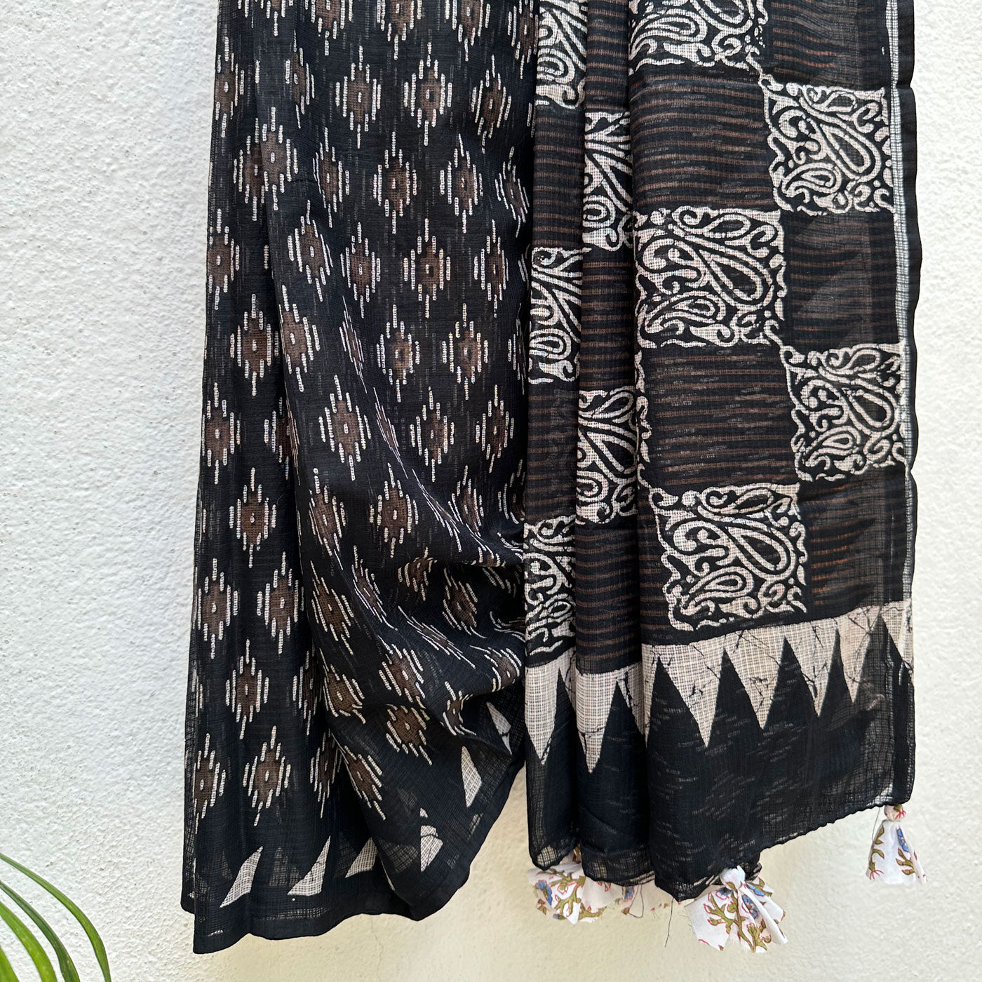 Dinkar Handblock Kota Doria Saree