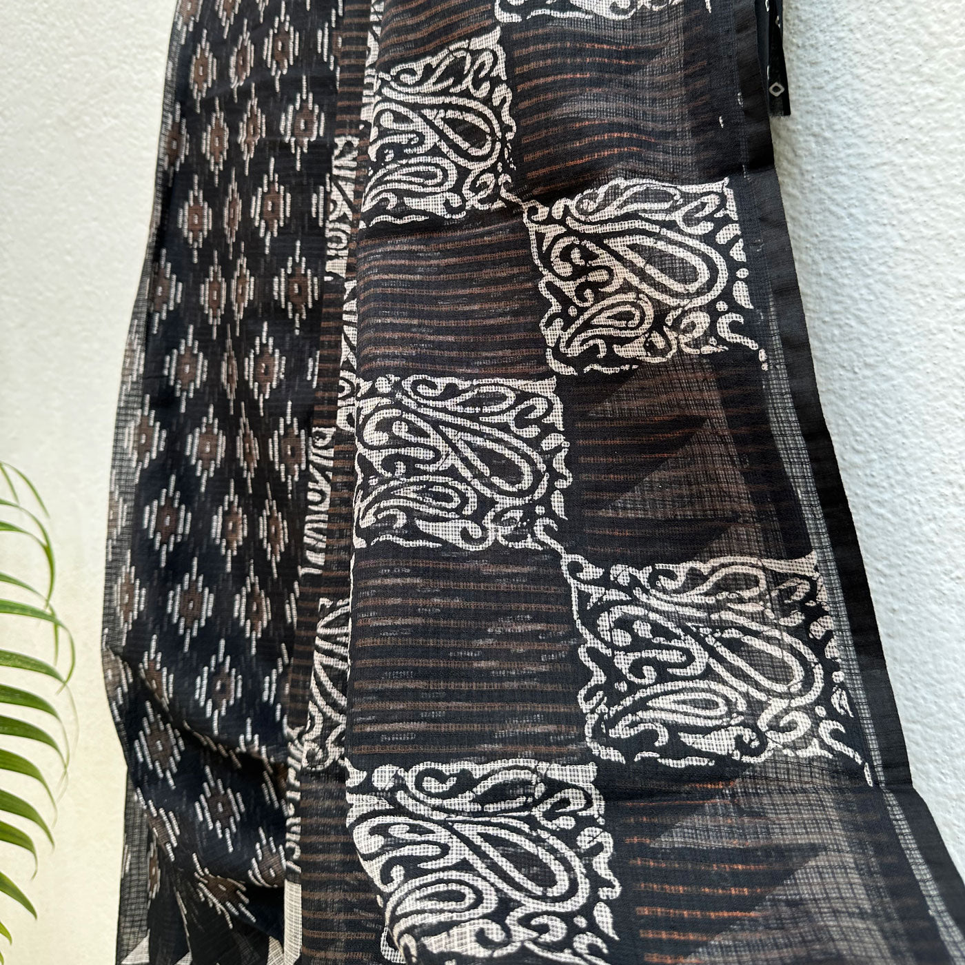 Dinkar Handblock Kota Doria Saree