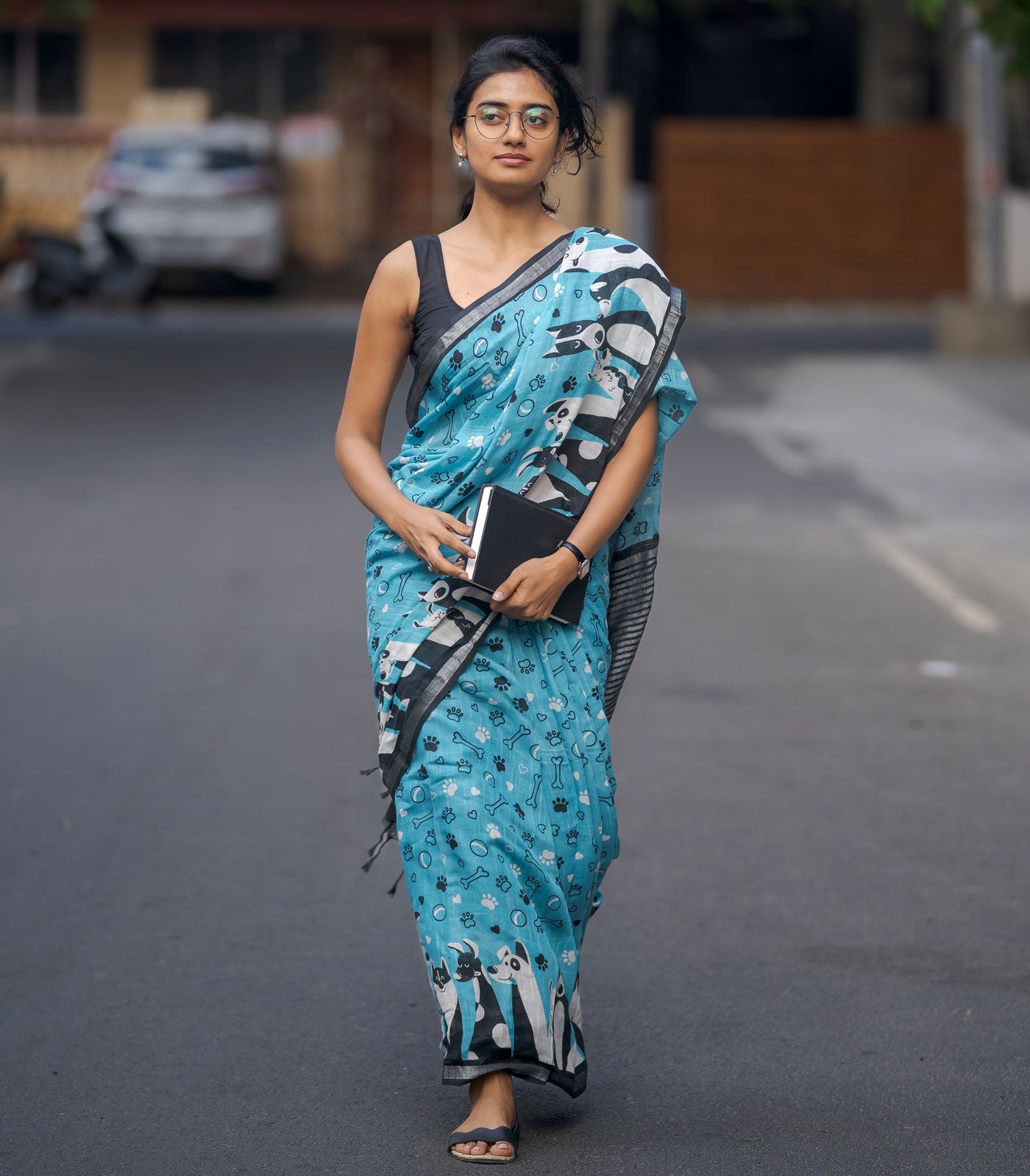 dog lover saree India