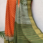 Load image into Gallery viewer, Dragon Fire Cotton Silk Printed Saree

