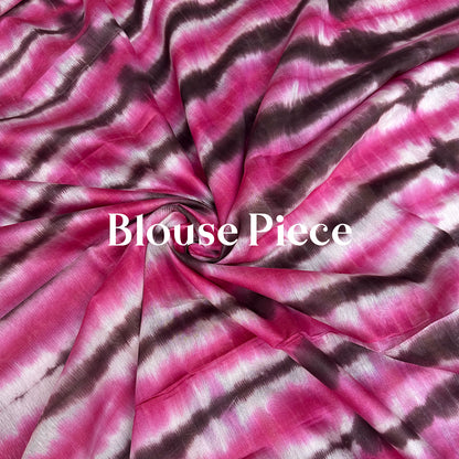 Dusted Clay Shibori Cotton Silk Saree