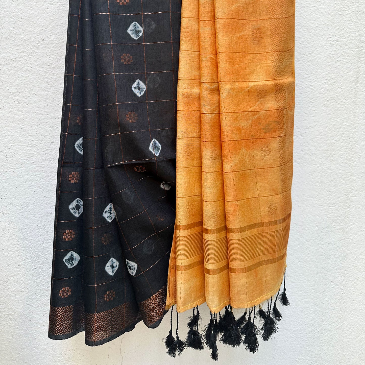Eclipse Flame Tie n Dye Cotton Silk Saree