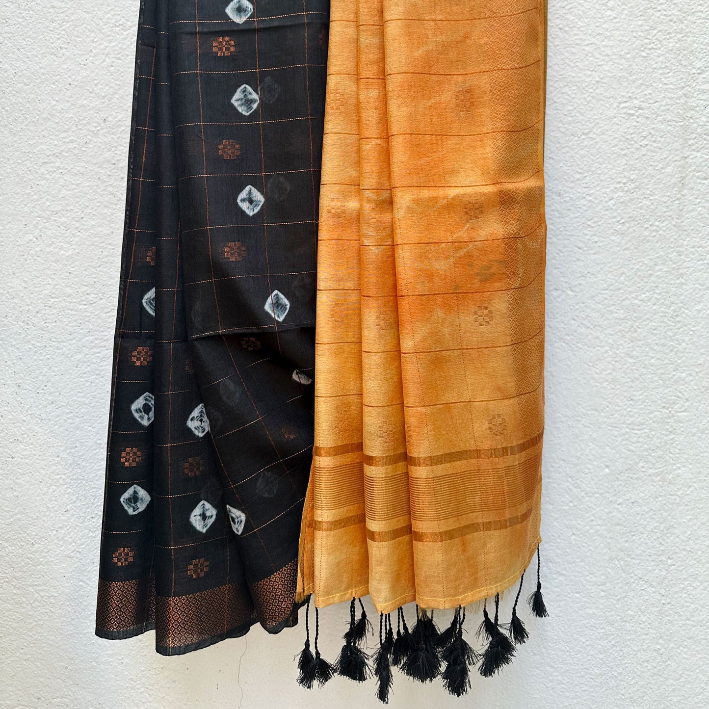 Eclipse Flame Tie n Dye Cotton Silk Saree