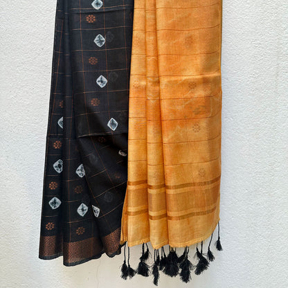 Eclipse Flame Tie n Dye Cotton Silk Saree