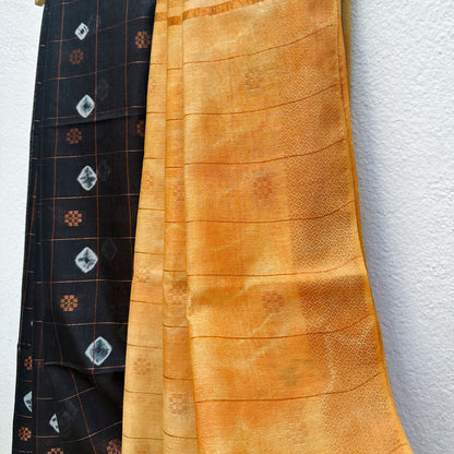 Eclipse Flame Tie n Dye Cotton Silk Saree