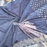 Load image into Gallery viewer, Ekakanya Indigo Hand Block Cotton Silk Saree
