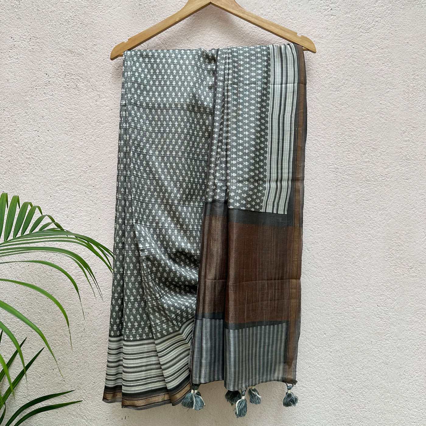 Ekam Printed Chanderi Silk Saree