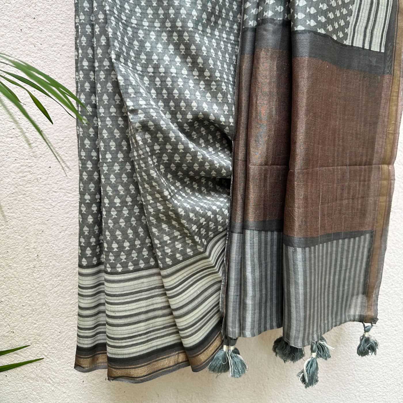 Ekam Printed Chanderi Silk Saree