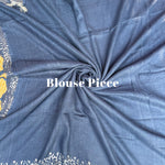 Load image into Gallery viewer, Ekansh Indigo Hand Block Cotton Linen Saree
