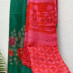 Load image into Gallery viewer, Everglade Cotton Silk Printed Saree
