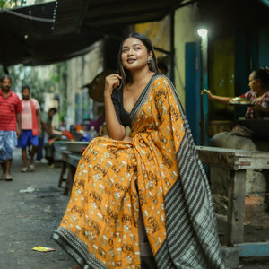 Cutting Chai Cotton Saree