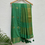 Load image into Gallery viewer, Fairway Cotton Bamboo Silk Saree
