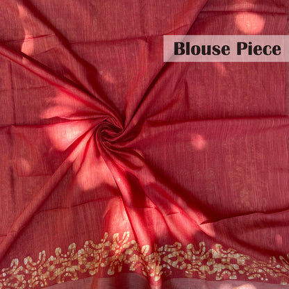 Firecrackers Batik Cotton Silk Saree