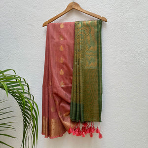 Fiza Jacquard Cotton Bamboo Silk Saree