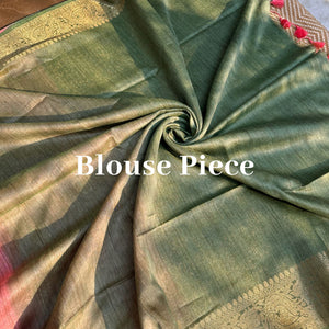 Fiza Jacquard Cotton Bamboo Silk Saree