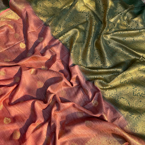 Fiza Jacquard Cotton Bamboo Silk Saree