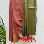Load image into Gallery viewer, Fiza Jacquard Cotton Bamboo Silk Saree
