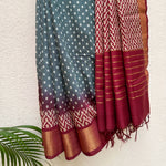 Load image into Gallery viewer, Gargoyle Cotton Silk Printed Saree
