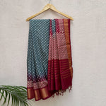 Load image into Gallery viewer, Gargoyle Cotton Silk Printed Saree
