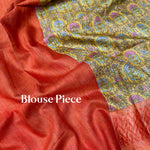 Load image into Gallery viewer, Genda Phool Cotton Viscose Printed Saree
