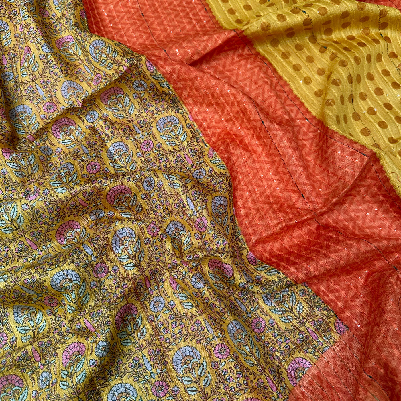 Genda Phool Cotton Viscose Printed Saree