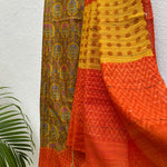 Load image into Gallery viewer, Genda Phool Cotton Viscose Printed Saree
