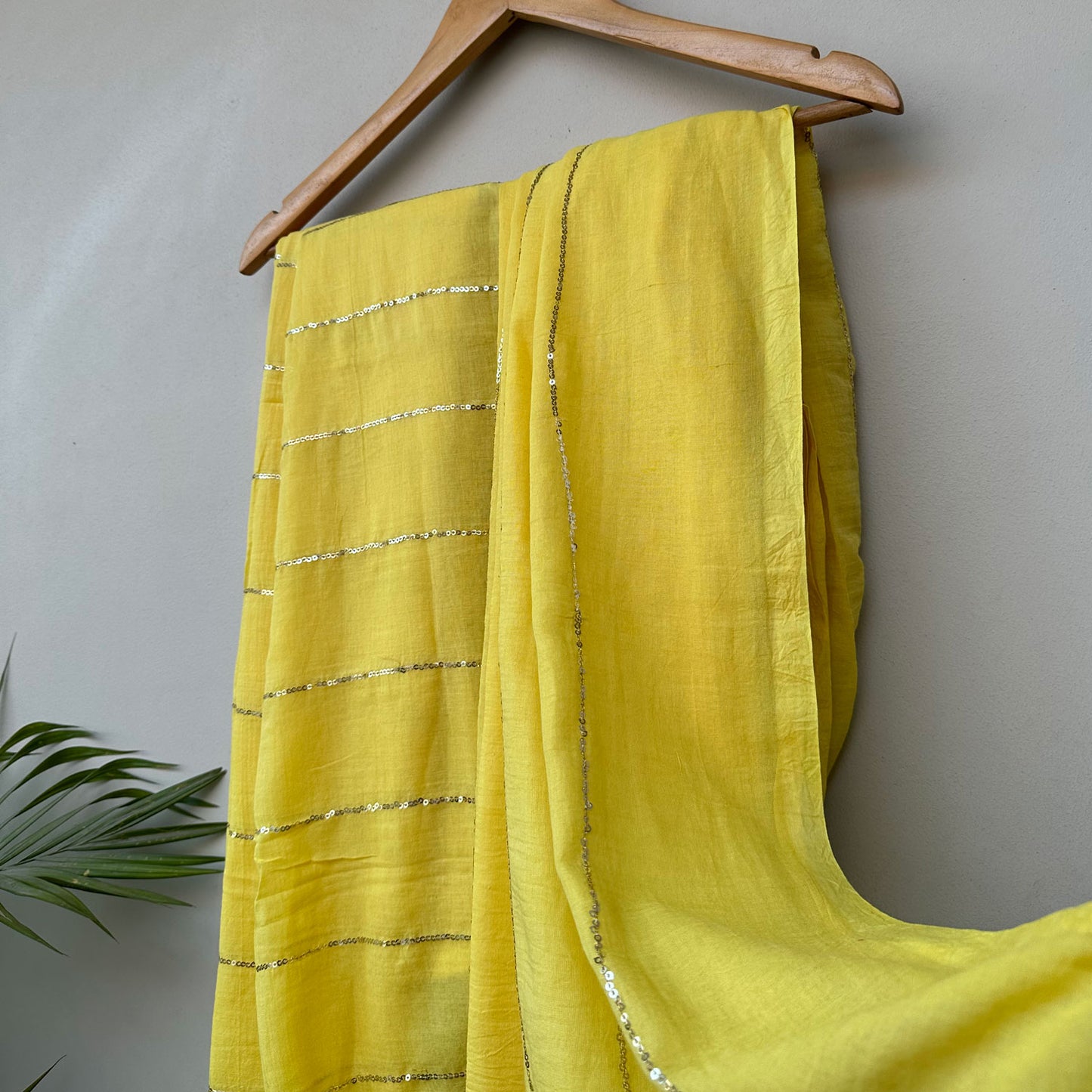 Genda Phool Embroidered Mul Saree