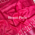 Load image into Gallery viewer, Geranium Batik Cotton Silk Saree
