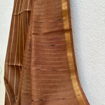Load image into Gallery viewer, Glazed Ginger Cotton Silk Saree
