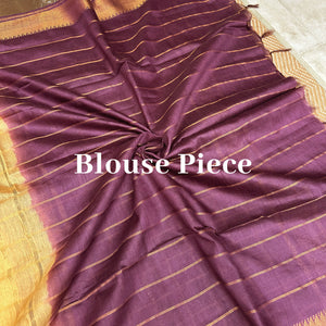 Gold Flambe Cotton Silk Saree
